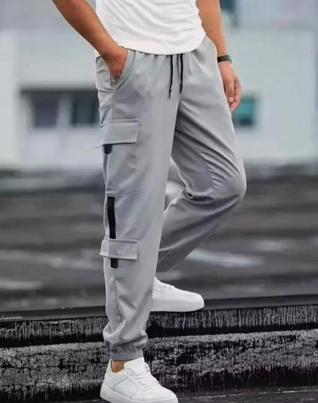 Stylish modern trendy track pants for men